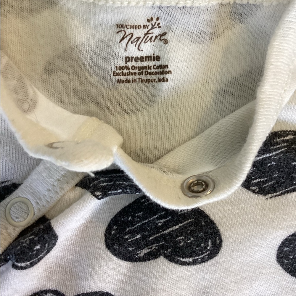 Touched by Nature PREEMIE 100% organic side button closure gown - Picture 7 of 8